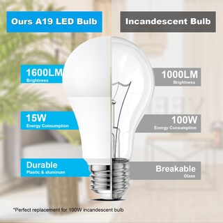 Foto 4 | Foto 4 | Bombillas Led Youtime Y3500k A19 15 W 1600 Lm 100 W Equiv. - Venta Internacional.