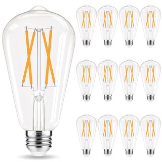 Foto 1 | Foto 1 | Bombilla Led Gvvoohome E26 6 W 600 Lm 2700 K Paquete De 12 Unidades Vintage St58 - Venta Internacional.