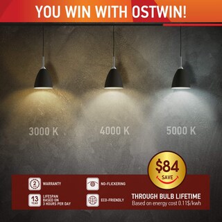 Foto 5 | Foto 5 | Bombilla Led Ostwin 9 W (60 W) E26 A19 3000 K 800 Lm Paquete De 6 - Venta Internacional.
