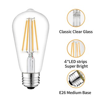 Foto 5 | Foto 5 | Bombilla Led Beonllay 12 V E26 6 W 3000 K Equivalente A 60 W Paquete De 4 - Venta Internacional.
