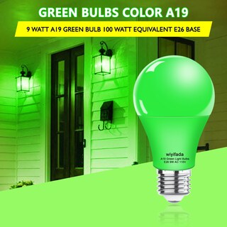 Foto 2 | Foto 2 | Bombillas Led Wiyifada A19 9 W Color Verde Regulable Paquete De 8 110 V - Venta Internacional.