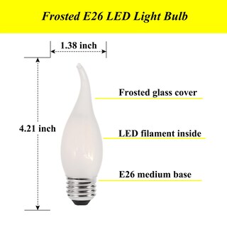 Foto 3 | Foto 3 | Lámpara Led Sunaiony E26 2 W 2700 K Blanco Cálido Paquete De 6 - Venta Internacional.