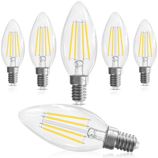 Foto 1 | Foto 1 | Bombilla Led Gvvoohome Candelabro 4 W 5000 K 400 Lm Regulable Paquete De 6 - Venta Internacional.