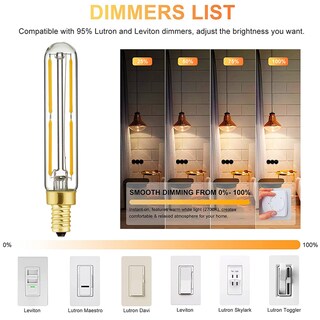 Foto 6 | Foto 6 | Bombilla Led Leools E12 Regulable 6 W 600 Lm 3000 K Blanco Suave Paquete De 12 - Venta Internacional.