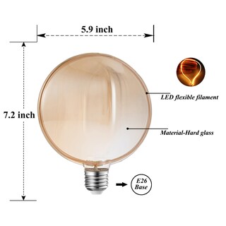 Foto 2 | Foto 2 | Bombilla Decorativa Led Sunaiony Regulable 4 W 1800 K E26 - Venta Internacional.