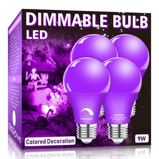 Foto 1 | Foto 1 | Bombilla Led Wiyifada A19 Color Morado 9 W (paquete De 4) E26 Regulable - Venta Internacional.