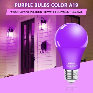 Foto 2 | Foto 2 | Bombilla Led Wiyifada A19 Color Morado 9 W (paquete De 4) E26 Regulable - Venta Internacional.