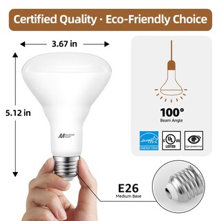 Foto 4 | Foto 4 | Bombilla Led Mastery Mart Br30 10 W 2700 K 700 Lm Paquete De 36 - Venta Internacional.