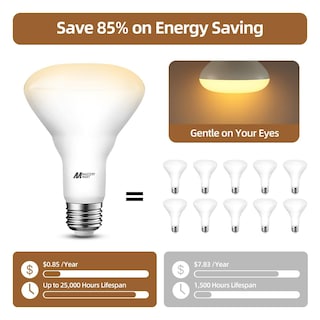 Foto 5 | Foto 5 | Bombilla Led Mastery Mart Br30 10 W 2700 K 700 Lm Paquete De 36 - Venta Internacional.