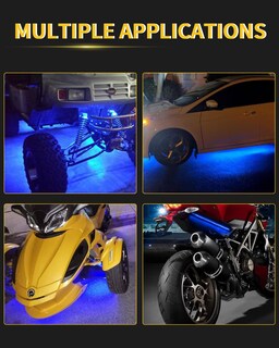 Foto 7 | Foto 7 | Tira De Luces Led Ym E-bright Azul Brillante 30 Cm Resistente Al Agua Dc 12 V Paquete De 4 - Venta Internacional.