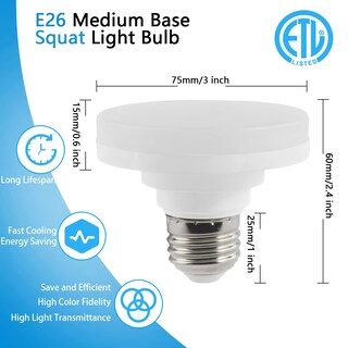 Foto 3 | Foto 3 | Bombilla Led Tipo Disco Daily Hioo 10 W 1100 Lm 5000 K E26 1 Paquete - Venta Internacional.