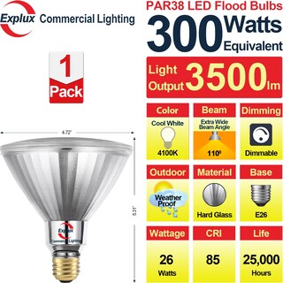 Foto 2 | Foto 2 | Bombillas Led Explux Equivalentes A 300 W 3500 Lm Paquete De 1 Unidad - Venta Internacional.