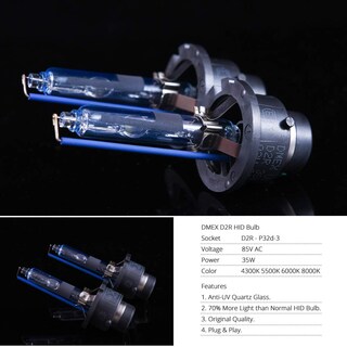 Foto 6 | Foto 6 | Bombillas Para Faros Delanteros Dmex D2r 35 W 6000 K Xenón Hid Blanco Frío 2 Unidades - Venta Internacional.