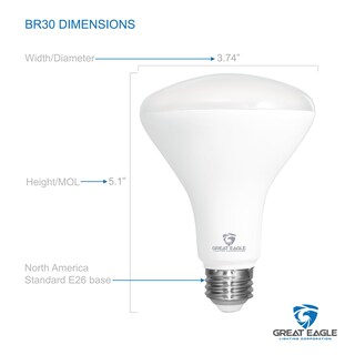 Foto 2 | Foto 2 | Bombilla Led Great Eagle Br30 9 5 W (75 W) 850 Lm 5000 K Paquete De 6 - Venta Internacional.