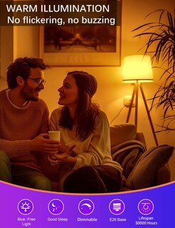 Foto 4 | Foto 4 | Bombillas Para Dormir Angues Ámbar Regulables A19 E26 9 W Paquete De 2 - Venta Internacional.