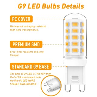 Foto 7 | Foto 7 | Bombillas Led Lososuch G9 Regulables De 3 W (30 W 25 W 20 W Halógenas) Paquete De 4 - Venta Internacional.
