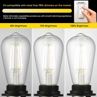 Foto 5 | Foto 5 | Bombillas Led Edison Gozelux 6 W 4000 K Regulables Paquete De 24 - Venta Internacional.