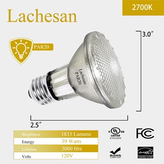 Foto 4 | Foto 4 | Bombillas De Inundación Lachesan Par20 39 W 120 V Regulables 2800 K 480 Lm - Venta Internacional.
