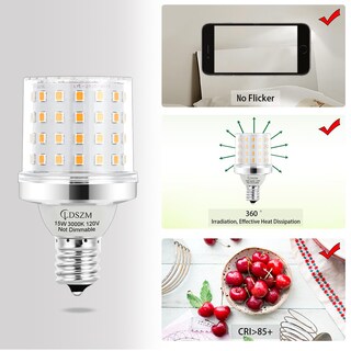 Foto 5 | Foto 5 | Bombilla Led Ldszm E17 15 W 1200 Lm 3000 K No Regulable 120 V Paquete De 4 - Venta Internacional.