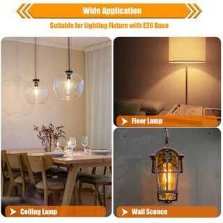 Foto 7 | Foto 7 | Bombilla Led Winsaled Edison Regulable 4 W 2700 K 350 Lm E26 Paquete De 12 - Venta Internacional.