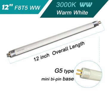 Foto 2 | Foto 2 | Bombilla Fluorescente Accway F8t5/ww 8 W 3000 K 12 Cm Paquete De 6 - Venta Internacional.