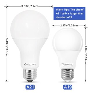 Foto 4 | Foto 4 | Bombilla Led Vation Lighting De 23 W 3000 Lm 5000 K A21 Regulable Paquete De 4 - Venta Internacional.