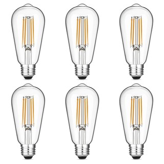 Foto 1 | Foto 1 | Bombillas Led Gozelux Vintage Edison De 6 W 2700 K E26 Regulables Paquete De 6 - Venta Internacional.