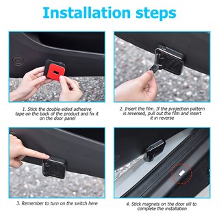 Foto 6 | Foto 6 | Proyector De Logotipos Para Puertas De Coche Led Inalámbrico Naruto Sharingan - Venta Internacional.