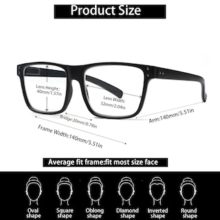 Foto 2 | Foto 2 | Gafas De Lectura Kerecsen Paquete De 5 Unidades Sobredimensionadas Color Azul - Venta Internacional.