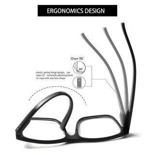 Foto 3 | Foto 3 | Gafas De Lectura Kerecsen Paquete De 5 Unidades Sobredimensionadas Color Azul - Venta Internacional.