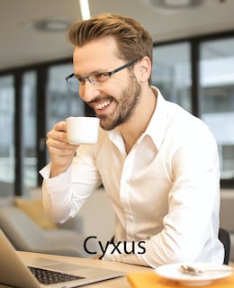 Foto 2 | Foto 2 | Gafas Cyxus Con Bloqueo De Luz Azul Para Hombre Crystal Lens - Venta Internacional.