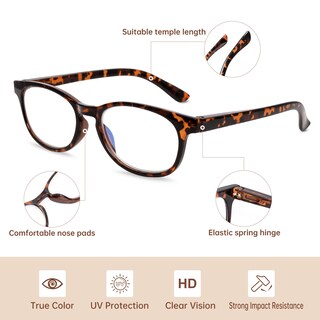 Foto 3 | Foto 3 | Gafas De Lectura Eyeguard Blue Light Block Paquete De 4 Para Mujer - Venta Internacional.