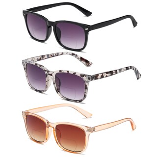 Foto 1 | Foto 1 | Gafas De Sol Bifocales Fsrtep Classic Retro Reading Paquete De 3 Unidades +2.0 - Venta Internacional.
