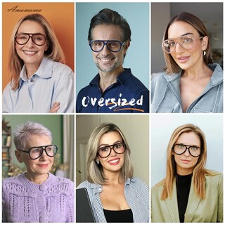 Foto 2 | Foto 2 | Gafas De Lectura Amomoma Retro Aviator Blue Light Block 1.0x - Venta Internacional.