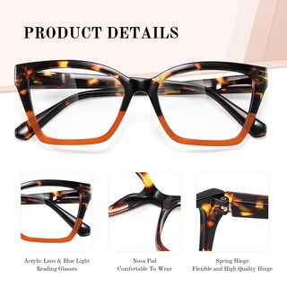 Foto 3 | Foto 3 | Gafas De Lectura Resjok Fashion Cat Eye Para Mujer Paquete De 3 Unidades - Venta Internacional.