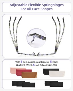 Foto 5 | Foto 5 | Gafas De Lectura Jolisu Paquete De 5 Unidades Con Bloqueo De Luz Azul 3.25 - Venta Internacional.