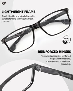 Foto 4 | Foto 4 | Gafas De Lectura Jolisu Blue Light Blocking +1.25 Para Hombre  Paquete De 4 - Venta Internacional.