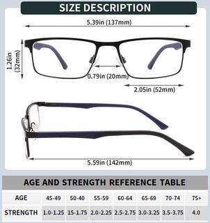 Foto 6 | Foto 6 | Gafas De Lectura Readiteasy 2.5 Para Hombre Con Bloqueo De Luz Azul X3 - Venta Internacional.