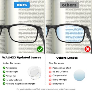 Foto 4 | Foto 4 | Gafas De Lectura Walmxx Con Bloqueo De Luz Azul Paquete De 8 Negras - Venta Internacional.