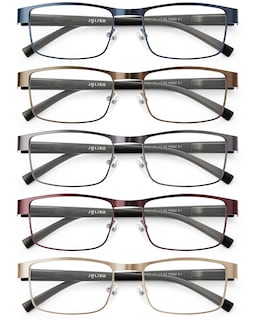 Foto 1 | Foto 1 | Gafas De Lectura Jolisu Con Marco De Metal Que Bloquea La Luz Azul 5 Unidades - Venta Internacional.