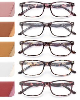 Foto 1 | Foto 1 | Gafas De Lectura Jolisu Para Mujer Paquete De 5 Con Bisagras De Resorte - Venta Internacional.