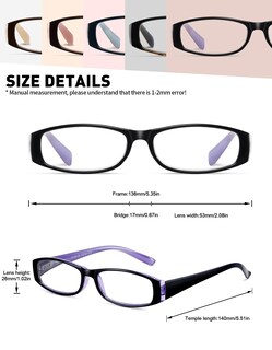 Foto 2 | Foto 2 | Gafas De Lectura Soctick Con Bloqueo De Luz Azul Paquete De 5 Unidades 1 50 - Venta Internacional.