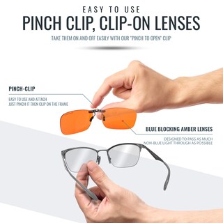 Foto 3 | Foto 3 | Gafas Con Clip Spectra479 Que Bloquean La Luz Azul Día Y Noche - Venta Internacional.