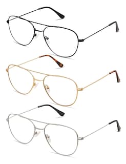 Foto 4 | Foto 4 | Gafas De Lectura Amomoma Retro Aviator Blue Light Block Paquete De 3 - Venta Internacional.