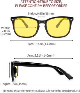 Foto 6 | Foto 6 | Gafas De Luz Azul Cyxus 8082y01 Para Hombres Y Mujeres Con Bloqueo Uv - Venta Internacional.