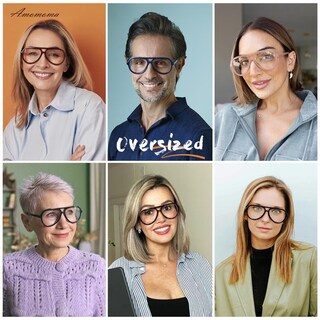 Foto 2 | Foto 2 | Gafas De Lectura Amomoma Retro Aviator Blue Light Block 1.5x - Venta Internacional.