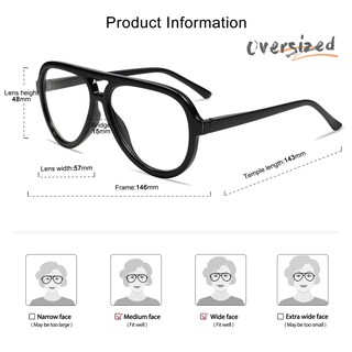 Foto 5 | Foto 5 | Gafas De Lectura Amomoma Retro Aviator Blue Light Block 1.5x - Venta Internacional.