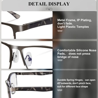 Foto 5 | Foto 5 | Gafas De Lectura Lcbestbro Business Con Bloqueo De Luz Azul Paquete De 3 - Venta Internacional.