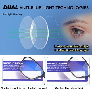 Foto 3 | Foto 3 | Gafas De Lectura Mozvnd Blue Light Blocking 1.75 Para Hombre - Venta Internacional.