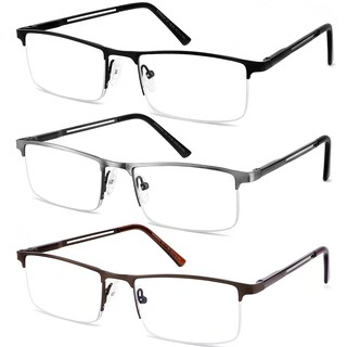 Foto 1 | Foto 1 | Gafas De Lectura Con Luz Azul Jjwell Para Hombre Paquete De 3 De +1 00 A +4 00 - Venta Internacional.